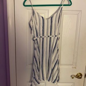 Hollister Blue and White Striped Dress